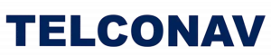 Imagen del logotipo de la empresa con el texto "TELCONAV" en letras mayúsculas, sans-serif, de color azul marino oscuro, centrado sobre un fondo blanco puro.